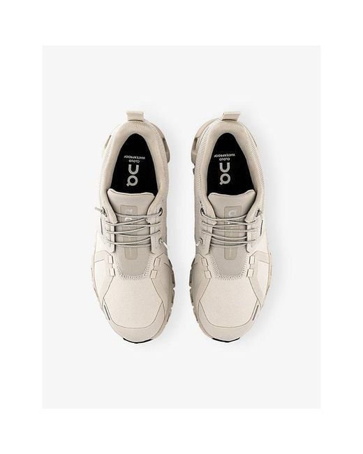 On Shoes White Cloud 6 Waterproof Mesh Trainers