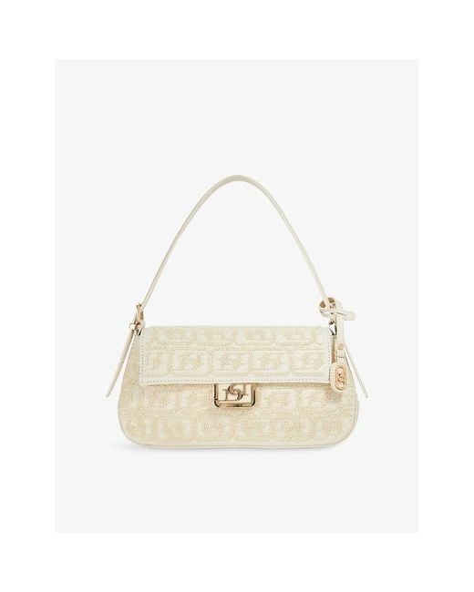 Dune Natural Highgate Baguette Woven Shoulder Bag
