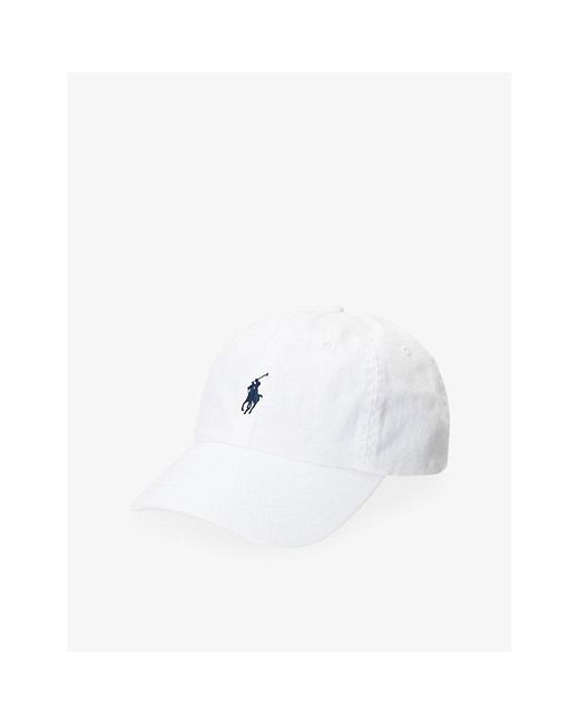 Polo Ralph Lauren White Logo-Embroidered Cotton Baseball Cap