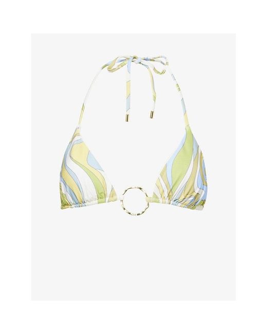 Cheap Monday White Cannes Triangle Bikini Top