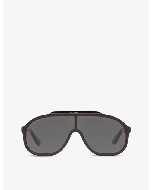 Gucci Synthetic GG1038S Pilotframe Acetate Sunglasses in Black Lyst UK
