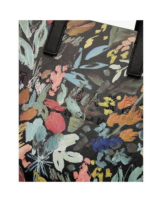 Ted Baker Black Beaicon Floral-print Small Faux-leather Icon Bag