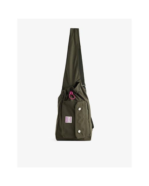 Damson Madder Green Matilda Woven Cross-Body Bag