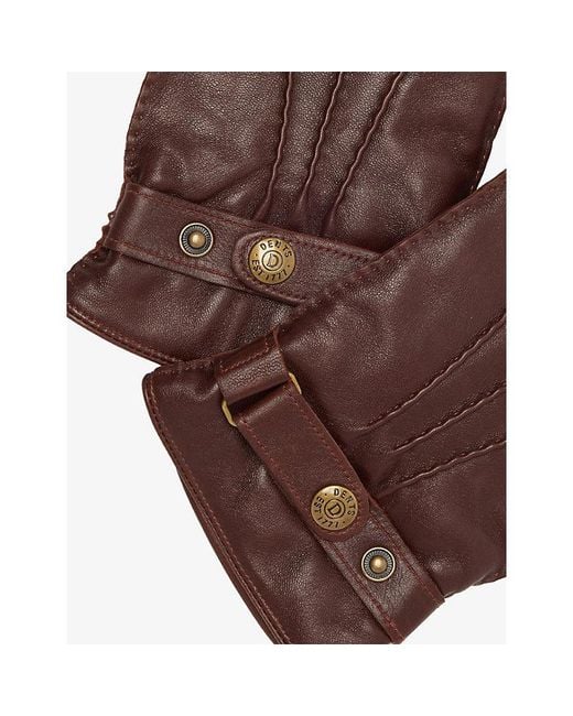 Dents Brown Tetbury Leather Gloves for men