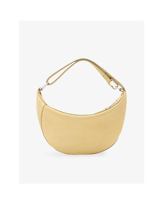 AllSaints Metallic Luna Micro Leather Shoulder Bag