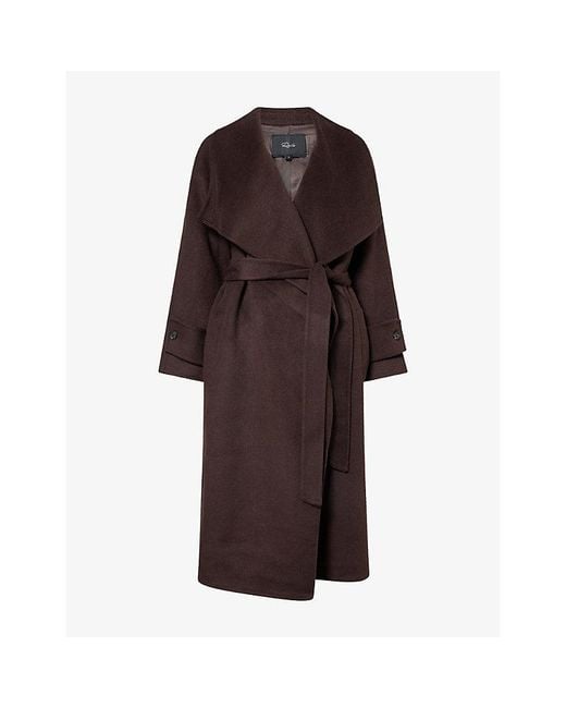 Rails Brown Celeste Waterfall Wool-Blend Coat
