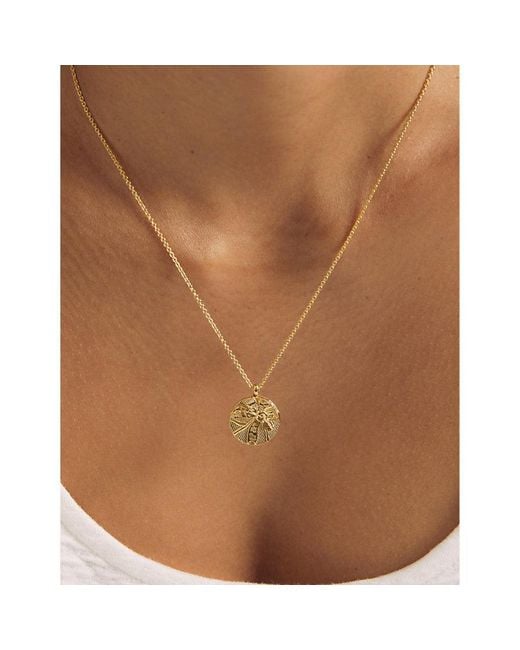 Astley Clarke Metallic Terra Loved 18Ct-Plated Vermeil Locket Necklace