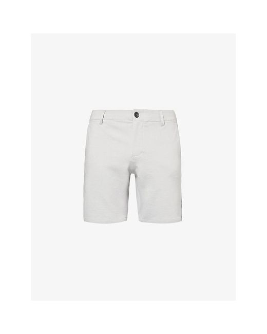 PAIGE White Rickson Regular-fit Stretch-woven Shorts for men