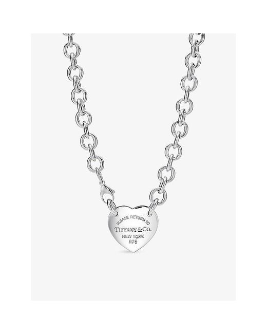 Tiffany & Co Blue Return To Tiffany Heart Tag Extra-large Sterling- Pendant Necklace