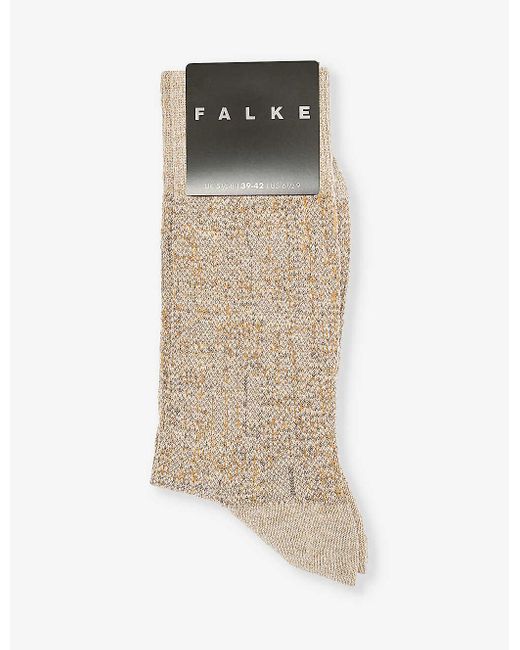 Falke Multicolor Artisanship Graphic-pattern Cotton-blend Socks for men
