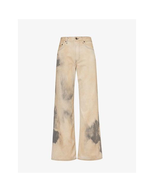 Acne Natural 2022 Smokey Straight-leg Mid-rise Jeans