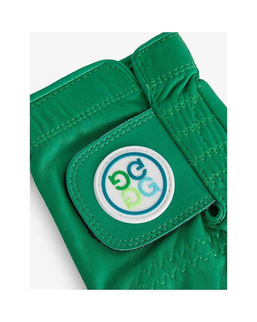 G/FORE Green Signature Logo Leather Golf Glove for men