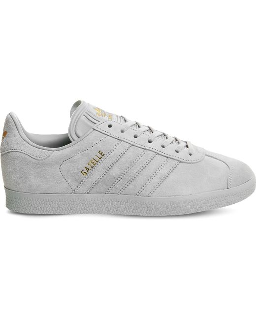 adidas Gazelle Low-top Suede Trainers in Grey for Men | Lyst UK