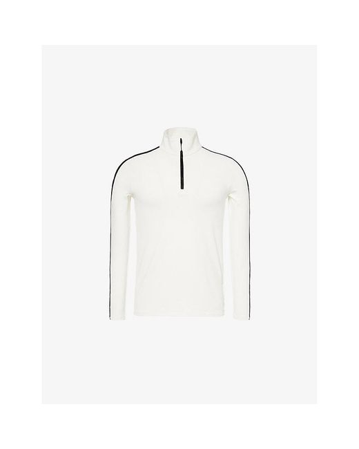 Fusalp White Alpille High-Neck Stretch-Woven Thermal Layer for men