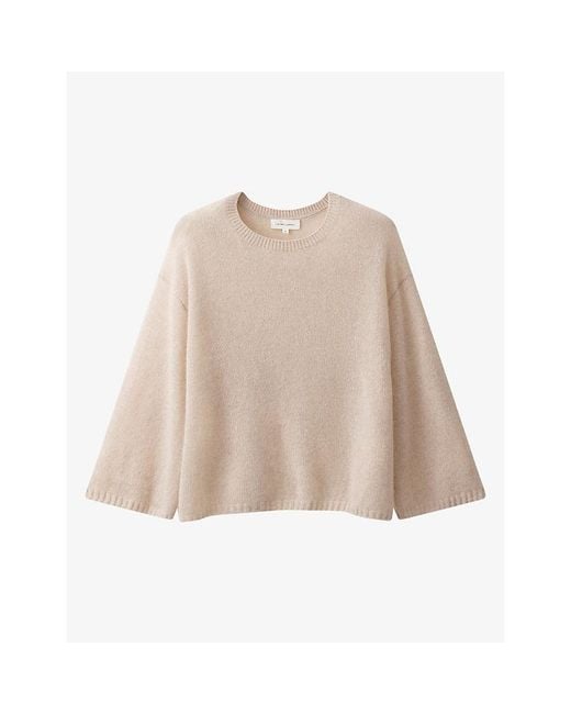 The White Company Natural Layering Wide-Sleeve Cashmere Jumper