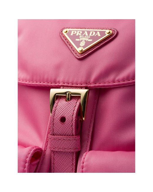 Prada Pink Re-edition 1978 Re-nylon Small Recycled-polyamide Backpack