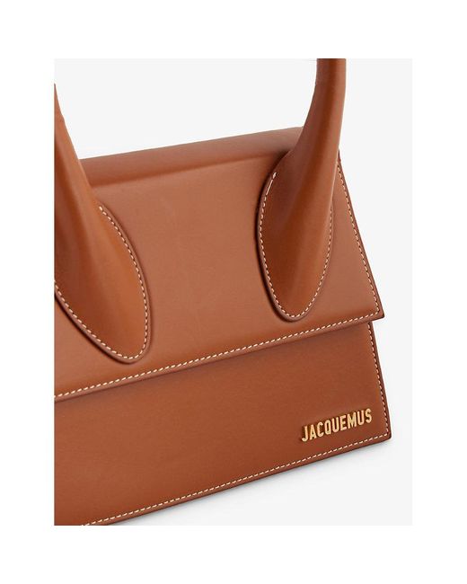 Jacquemus Le Grand Chiquito Leather Tophandle Bag in Brown Lyst
