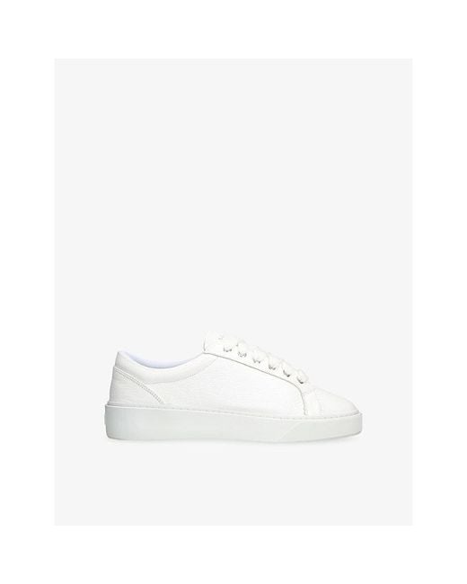 NUMERIS White Signet Leather Trainers for men