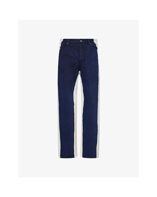 Loewe Blue Stripe Wide-Leg Denim Jeans for men