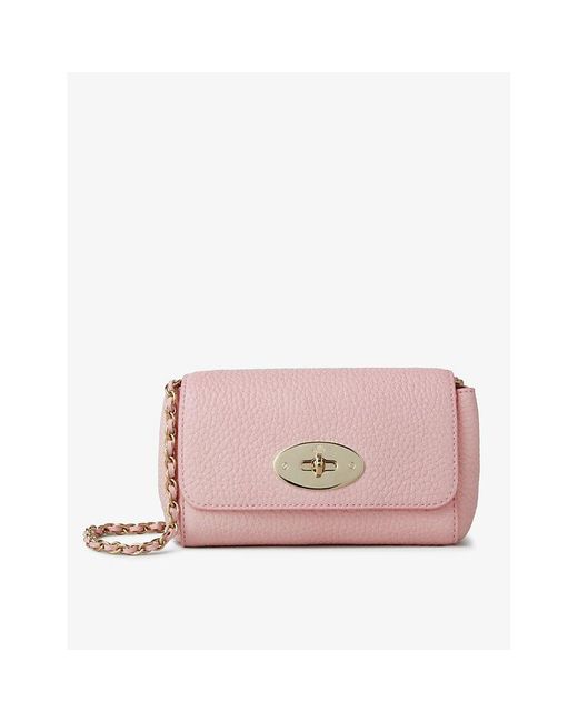 Mulberry Pink Lily Mini Grained-leather Shoulder Bag