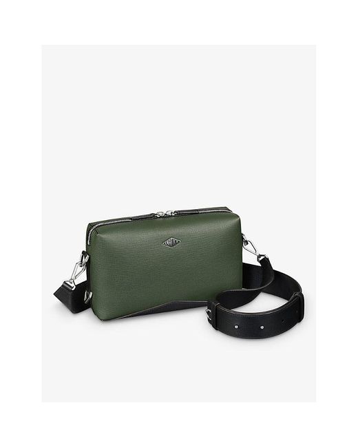 Cartier Green Losange Logo-plaque Leather Shoulder Bag