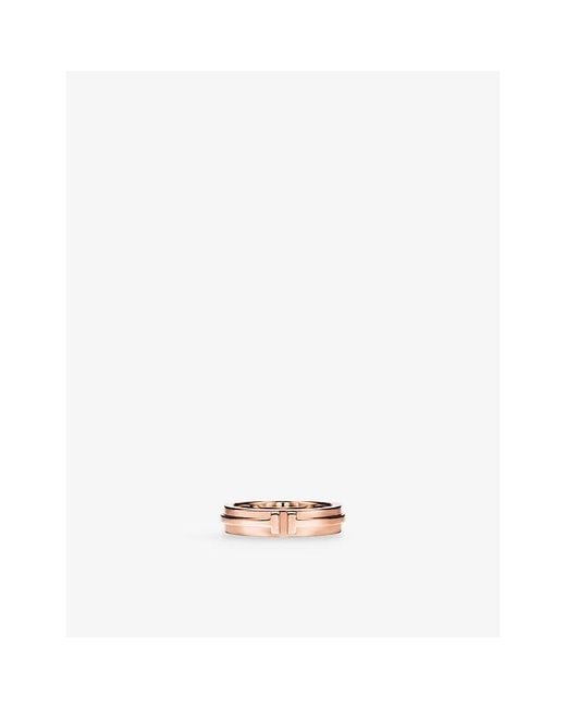 Tiffany & Co Natural Tiffany T Narrow 18Ct Rose- Ring