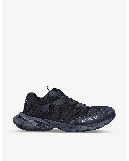 Balenciaga Track 3 Brand-print Mesh Low-top Trainers in Blue for Men | Lyst