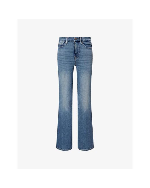 GOOD AMERICAN Blue Good Classic Bootcut Stretch-Denim Blend Jeans