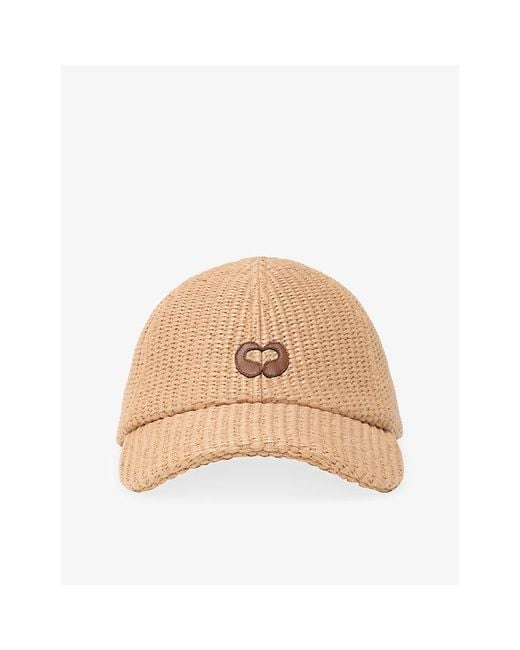 Maje Natural Textured Logo-Embroidered Woven Baseball Cap