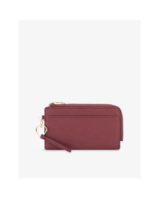 Dune Red Keeping Leather Card Holder