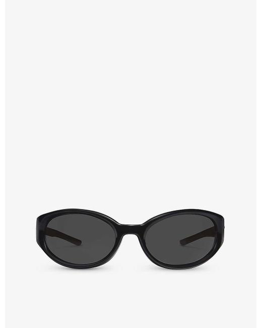 Gentle Monster Black Young 01 Oval-frame Acetate Sunglasses