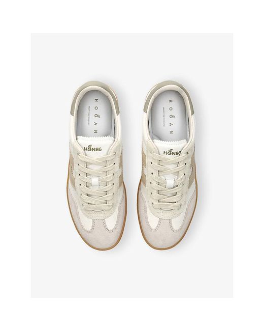 Hogan White Cool Suede Trainers