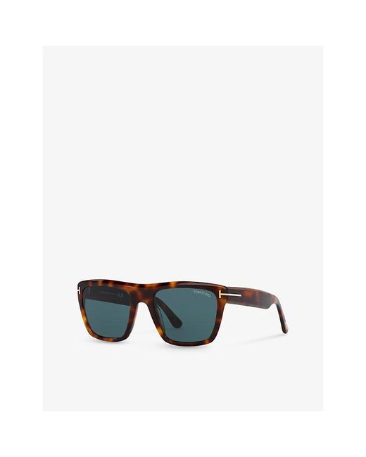 Tom Ford Blue Tr001778 Alberto Square-frame Acetate Sunglasses