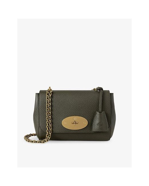 Mulberry Green Lily Small Leather Shoulder Bag