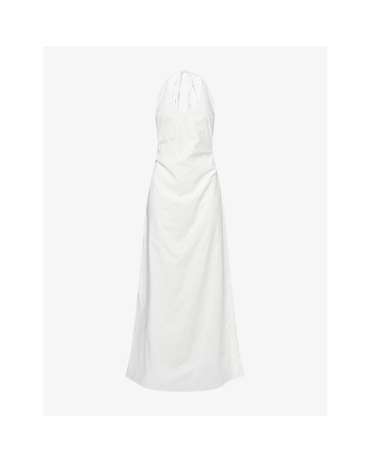 Sir White Martina Cotton-Poplin Maxi Dress