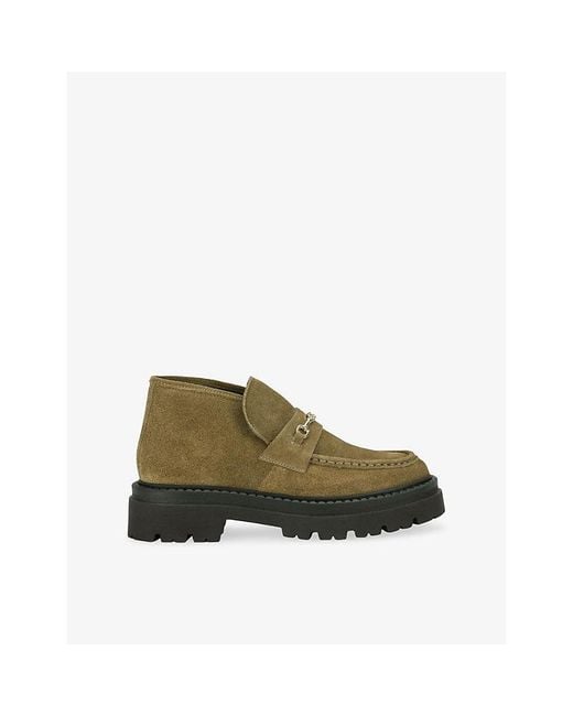 Steve Madden Green Karima Suede Ankle Boots