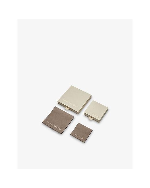 Astley Clarke Metallic Icon 14Ct- Ruby And 0.055Ct Lab-Grown Diamond Drop Huggies