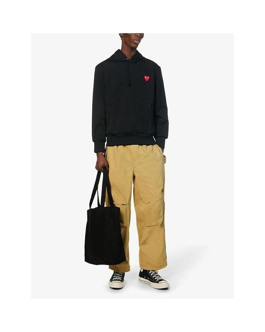 COMME DES GARÇONS PLAY Black Comme des Garçons PLAY Heart Embroidered Hoodie for men