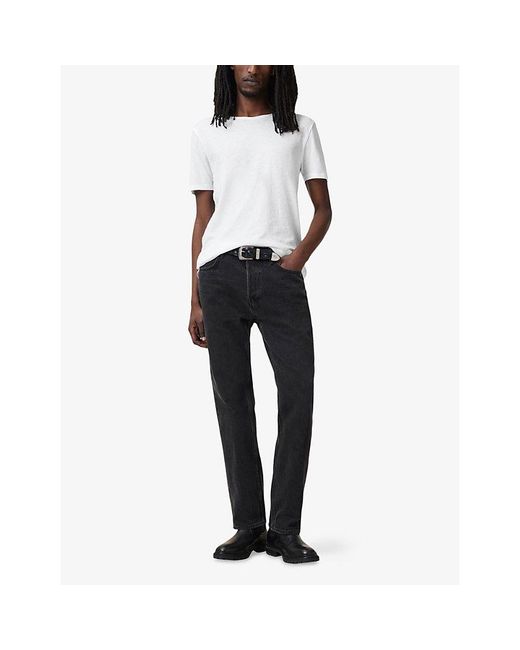 AllSaints White Figure Regular-Fit Short-Sleeve Cotton T-Shirt for men