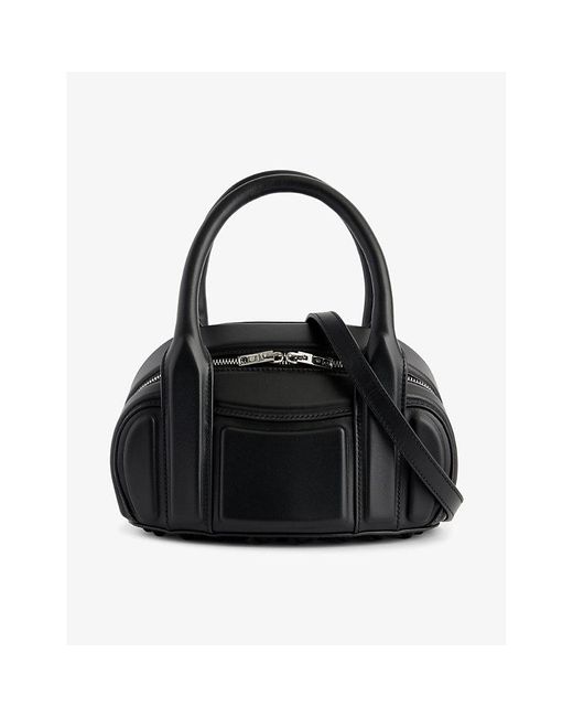 Alexander Wang Black Roc Panelled Leather Top-handle Bag