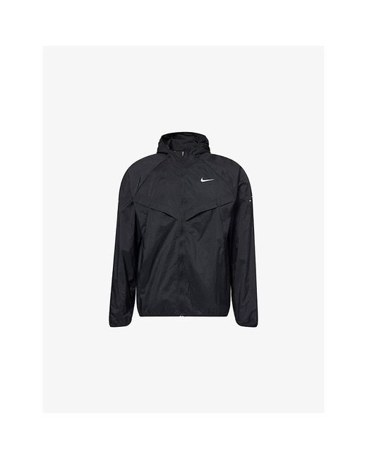 Nike Blue Stride Hooded Shell Jacket for men