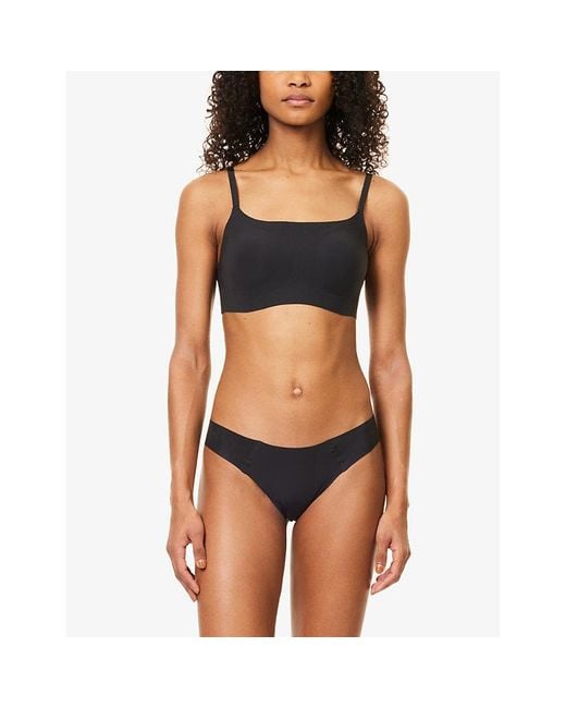 Sloggi Black Zero Feel 2.0 Stretch-Jersey Tanga Briefs
