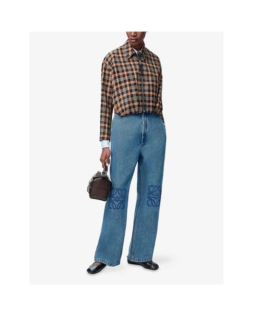 Loewe Blue Anagram Baggy-Fit Denim Jeans