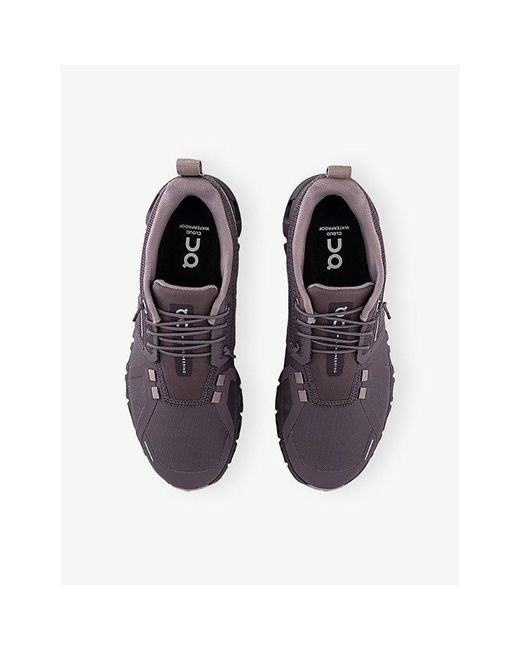 On Shoes Purple Cloud 6 Waterproof Woven Trainers