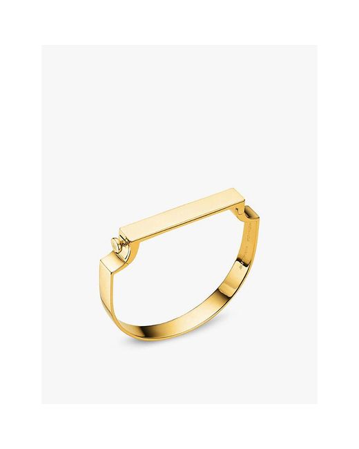 Monica Vinader Metallic Signature 18Ct- Vermeil Bangle