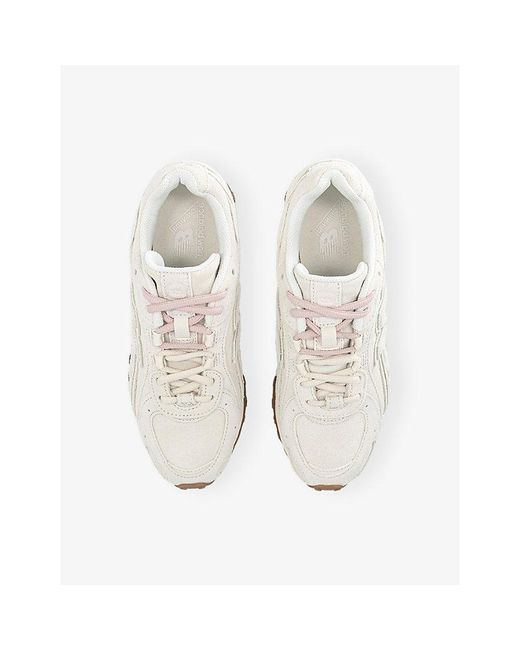 New Balance White 204L Suede Trainers
