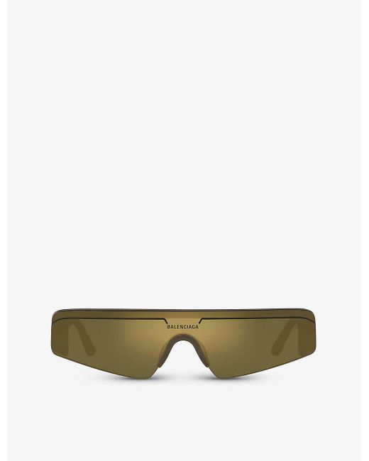 Balenciaga Green 6e000184 Bb0003s Rectangle-frame Acetate Sunglasses for men