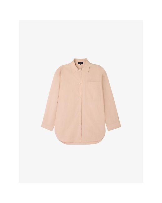 Soeur Natural Itaque Relaxed-Fit Cotton-Poplin Shirt