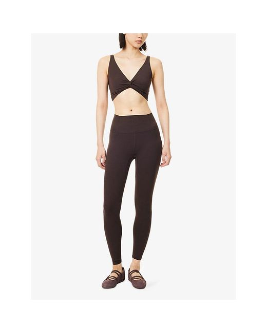 Fp Movement Brown Never Better Full-Length Workout Leggings