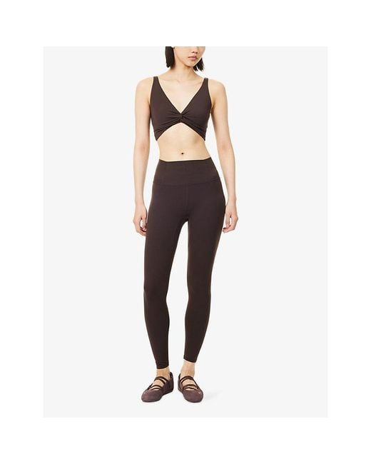 Fp Movement Brown Never Better Full-Length Workout Leggings